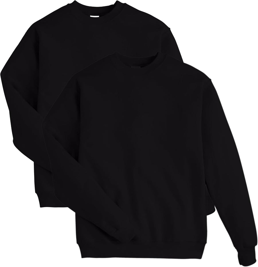 Hanes Men's Sweatshirt, EcoSmart Fleece Crewneck Sweatshirt, Big & Tall Available, 1 or 2-Pack