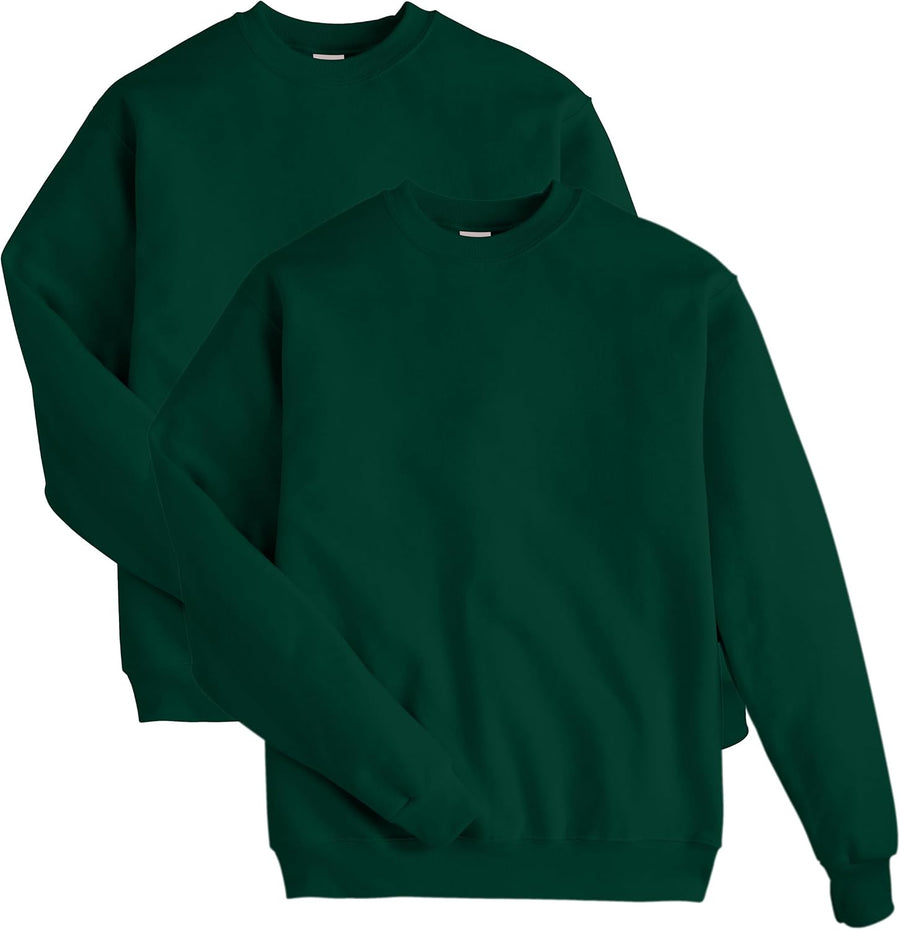 Hanes Men's Sweatshirt, EcoSmart Fleece Crewneck Sweatshirt, Big & Tall Available, 1 or 2-Pack