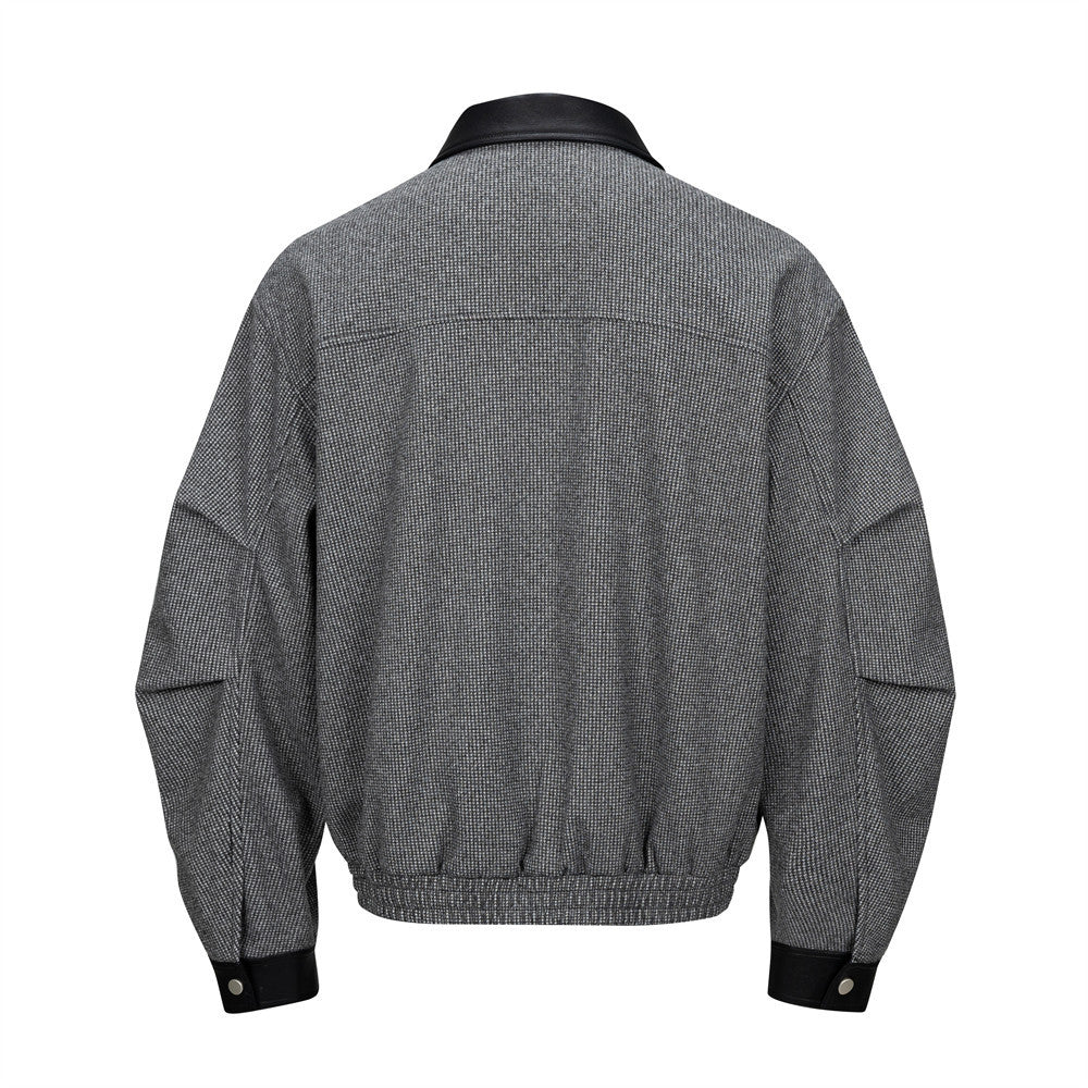 Chaqueta Oversized Hombre – Estilo Punk con Cuello Solapa