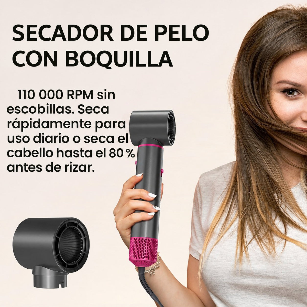 Pincel Eléctrico 5 en 1 – Maquillaje Profesional en Casa