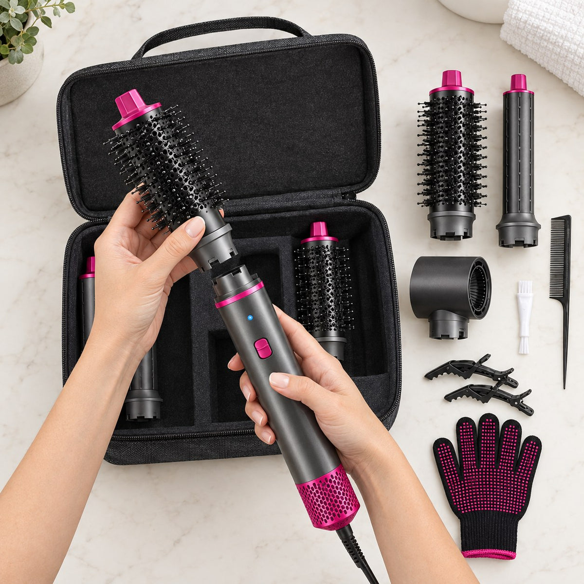Pincel Eléctrico 5 en 1 – Maquillaje Profesional en Casa