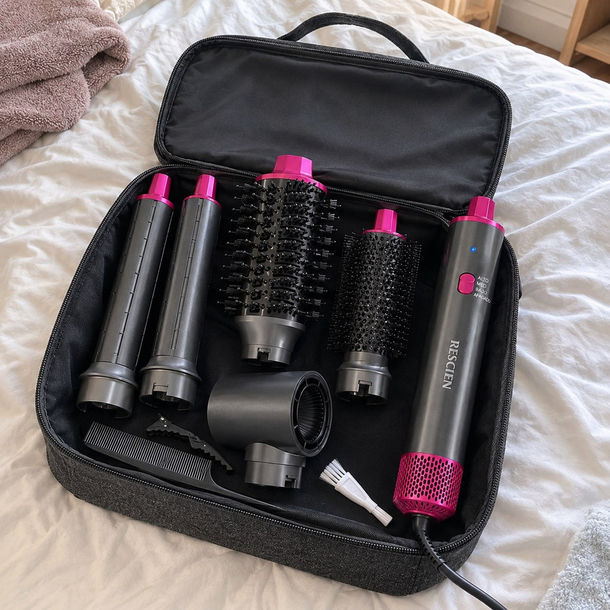 Pincel Eléctrico 5 en 1 – Maquillaje Profesional en Casa